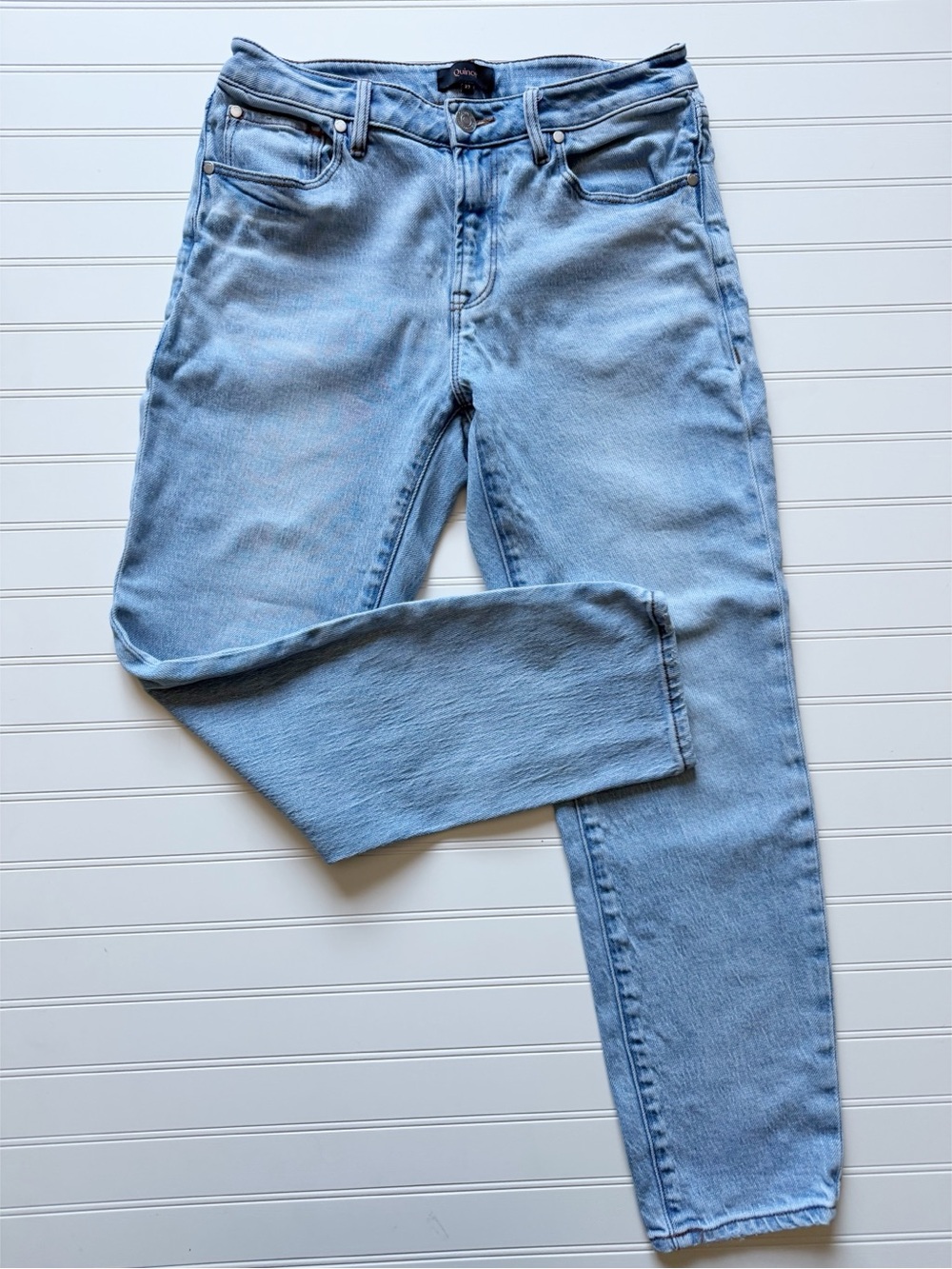 Quince Luna Stretch Slim Boyfriend Jeans. Size 27.